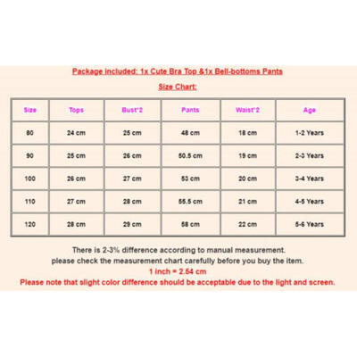 

Toddler Kids Baby Girl Floral Bra Crop Tops Bell-bottoms Pants Outfit Clothes AU