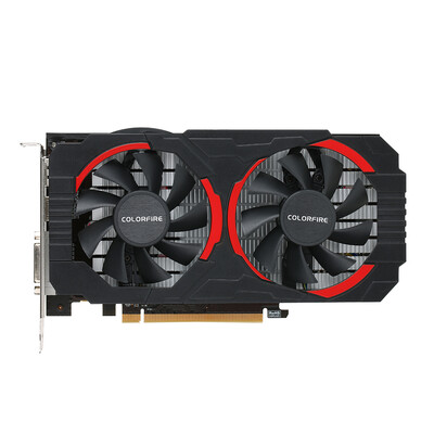 

Free Shipping Colorfire RX 550 Ustorm-4GD5 4GB128bit GDDR5 Gaming Graphics Card DPHDMIDVI Port with 2 Cooling Fans