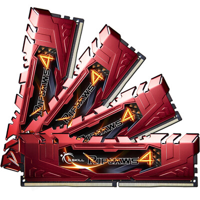 

G.Skill 16G (4G * 4) Serie Ripjaws 4 Series DDR4 Desktop Memory (Red