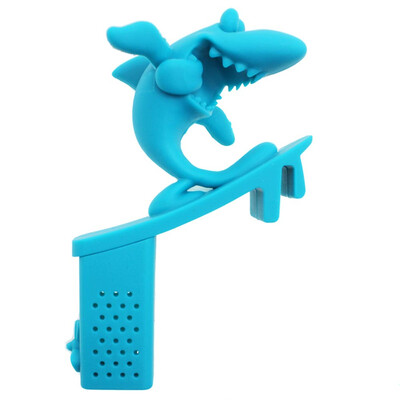 

Silicone Shark Shape Tea Leaf Herbal Spice Strainer Filter Infuser Diffuser Bag