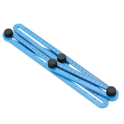 

Multi-Angle Ruler Template Tool Measures All Angles Forms Angle-izer for Handymen Builders Craftsmen Repetitive Spacing