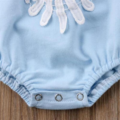 

Summer Newborn Kid Baby Girl Lace Romper Jumpsuit Playsuit Bodysuit Outfit 0-4T