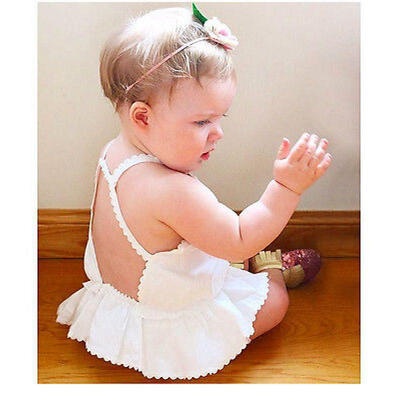 

Infant Baby Girls Summer Vest Tank Tops Casual Sleeveless Backless T-shirt Top