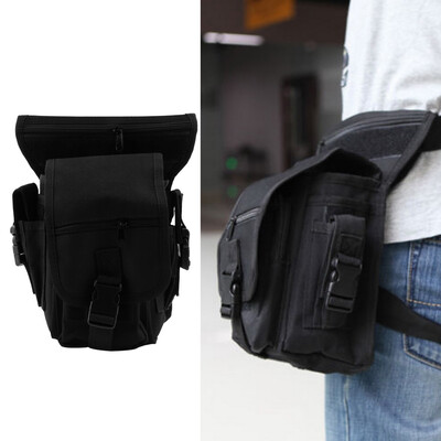 

Outdoor Tactical Military Drop Leg Bag Panel Utility Waist Belt Pouch Bag