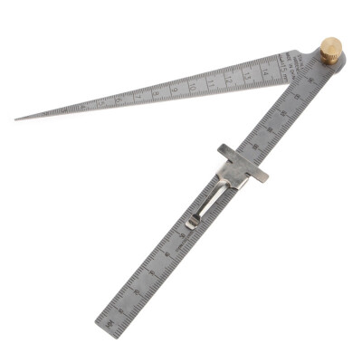 

Wedge-shaped Feeler Gauge Gage Measuring Scale 0-15mm Stainless Steel Inner Diameter Ruler Measurement Tool