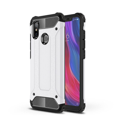 

Fivice Xiaomi MI 8 case Luxury Silicone Diamond Armor PC Hard Shell Phone Case