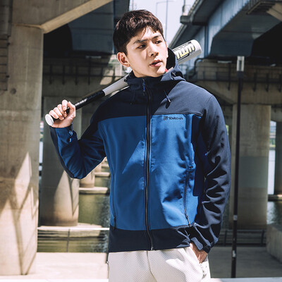 

Pathfinder TOREAD soft shell autumn&winter mens outdoor windproof warm plus velvet jacket HAEF91015 blue star blue male XL