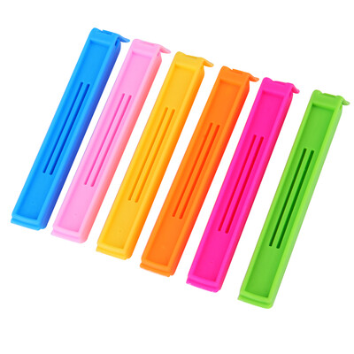 

6шт Кухня хранения продуктов питания Закуска Seal мешок запечатывания Зажимы Зажим Пластиковый инструмент