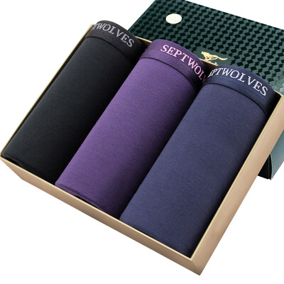 

Jingdong Supermarket seven wolves men&39s underwear blue fine sticky fiber men fat fat pants big yards underwear men&39s flat pants three loaded multi-color 94673-3