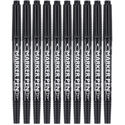 

Genvana G-933 small double-headed mark pen black 10 packs