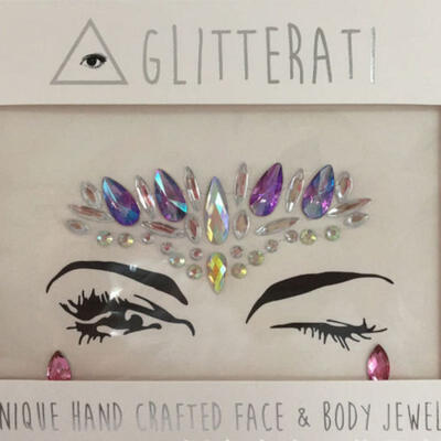 

US Gypsy Glitter Mermaid Face Gems Jewels Party Body Art Tattoo Sticker Dress