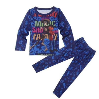 

PIXAR Coco Movie Clothes Miguel Pajamas Set Kid Boys Girls Sleepwear Nightwear N