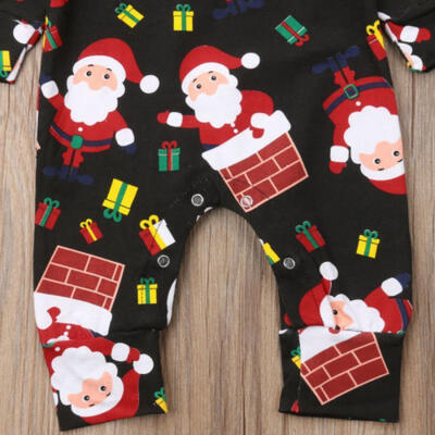 

Newborn Baby Boy Girl Xmas Santa Claus Romper Bodysuit Jumpsuit Outfit Clothes