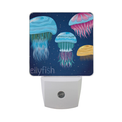 

ALAZA LED Night Light With Smart Dusk To Dawn SensorJellyfish And Diver Plug In Night Light
