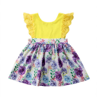 

US Canis Sister Matching Kid Baby Girls Lace Flower Romper Dress Outfit Clothes