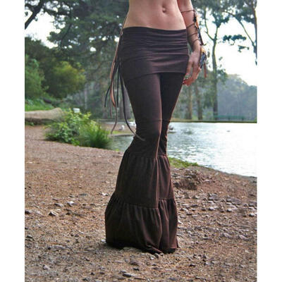 

Womens Flare Pants Bell Bottom Wide Leg Flare Stretch High Waist Boho Pants