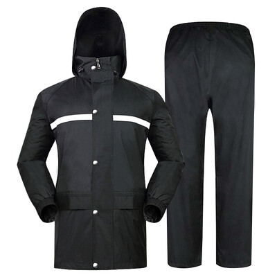 

CNMF moufu traffic duty sanitation operation electric bicycle outdoor riding raincoat/black split raincoat