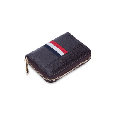 

Leather organ multi-card package RFID card set ladies zipper wallet id card set clip