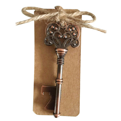 

UpperX 1pc Bottle Opener Key Shape Decoration Wedding Gift Antique Bronze