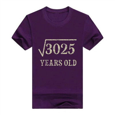 

55 yrs Years Old Square Root of 3025 55th Birthday T-Shirt