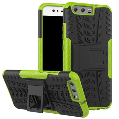 

Fivice Huawei P10 Case TPU anti-fall tire pattern back clip bracket phone case