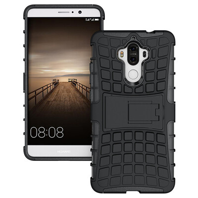

Fivice Huawei Mate 9 Case TPU anti-fall tire pattern back clip bracket phone case