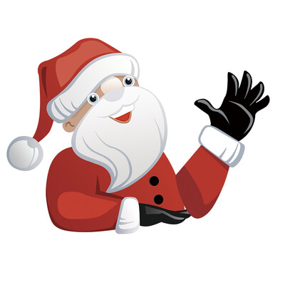

Christmas Santa Claus Sticker Car Waving Rear Windshield Decal Sticker Wagging Wiper Sticker