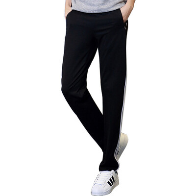 

(MSEK) XK3188 мужские корейские спортивные брюки мода досуг брюки черный XL