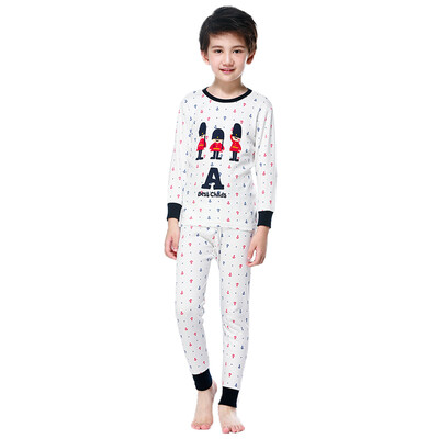 

Red beans Hodo children underwear suit cotton men&women in the big children autumn&winter low collar 100 cotton Qiu Qiu Qiu HD8093