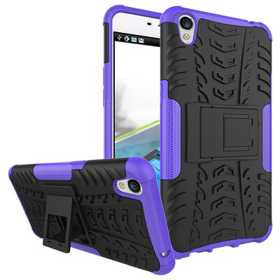 

Fivice OPPO F1 plus Case TPU anti-fall tire pattern back clip bracket phone case