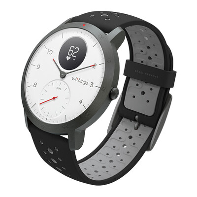 

Withings Steel HR Sport Smart Watch Metal Surface Intelligent Heart Rate Tracking Oxygen Capacity Swimming Waterproof Call Reminder Black