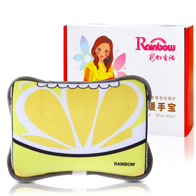 

Rainbow hand warmers hot water bottle electric heating hand warmers warm water bag warm baby charging