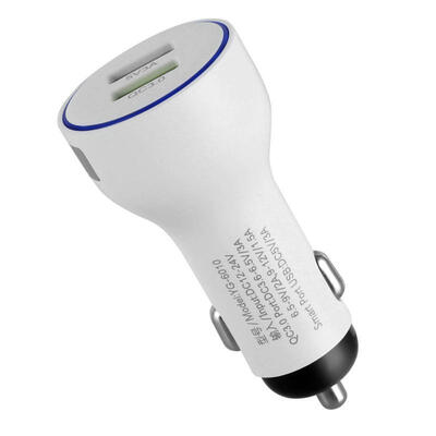 

QC30 Quick Fast Car Charger Dual USB Port Charging for Samsung iPhone d