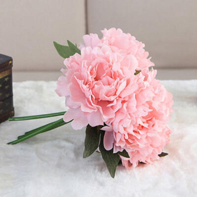 

New 1x Artificial Peony Flowers Silk Bouquet Bridal Home Wedding Decoration DIY