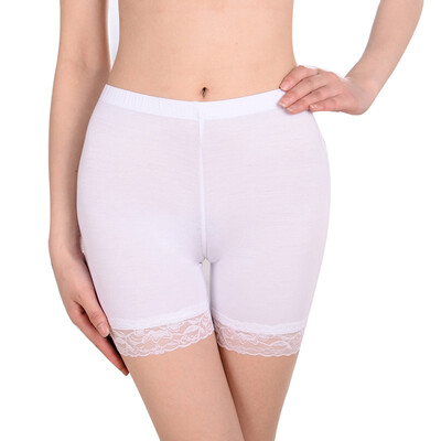 

[Jingdong Supermarket] Ms. Langsha security pants anti-emptied thin lace female large size underwear sexy three pants leggings 3 2 black 1 white all code