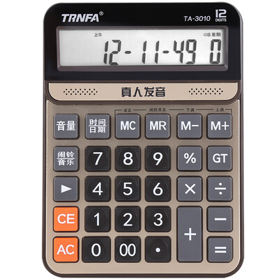 

Письмо TRNFA TA-1200H качая головой большой экран 12-значный двойной мощности калькулятор Управление Финансы Калькулятор