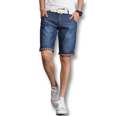 

Men Denim Shorts New Arrivals Men Fashion Shorts 2016 Summer Blue Men Jeans Shorts Casual Slim Fits Plus Size Shorts 38 Hot Sale
