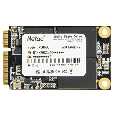 

Netac N5M Series 60G mSATA Solid State Drive (NT-60N5M