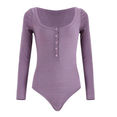 

Sexy Women Long Sleeve Bodycon Bodysuit Jumpsuit Sexy Short Romper Tops