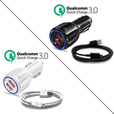

Dual USB Smart Car Charger 6A36W Quick Charge 30 F iPad 2 3 4 5MiniProAir
