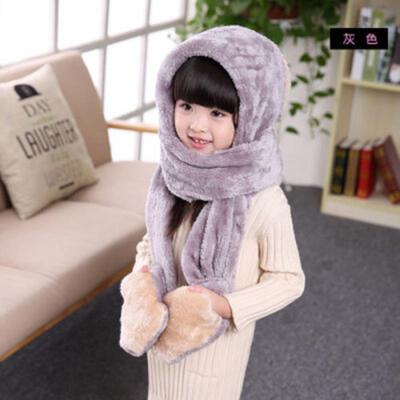 

Fashion Baby Boys Girls Children Winter Cap Faux Fur Warm Hat&Scarf Set Hot