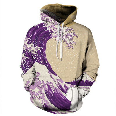 

QYDM093Mens Hoodie 3D Printed Women Pullover Sweater