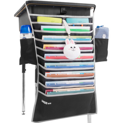 

Excellent&UHOO 6510 students hanging book bag sapphire 64 43cm desk book racks book legislation