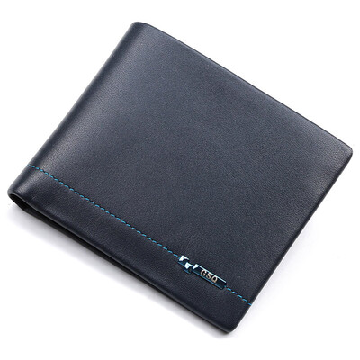 

Мужские кошельки GSQ Gusi Fashion Elite Fiery Cowhide Moneypickers Короткие кошельки 255-3 Синие