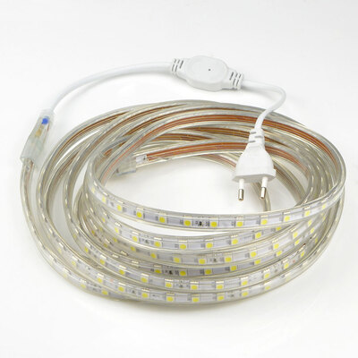 

1PCS 20M 220V 5050 LED 90W Flexible Tape rope Strip Light Xmas Outdoor Waterproof Garden Outdoor Lighting Christmas Band Eu Plug