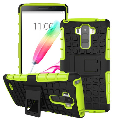 

Fivice LG G StyloG4 note Case TPU anti-fall tire pattern back clip bracket phone case