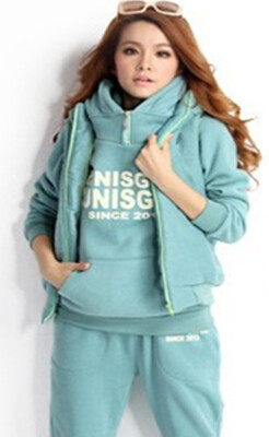 

Designer Casual Brand Sportswear Track Suits High leisure suit hooded sweater sports suit womens fashion plus velvet three-piece