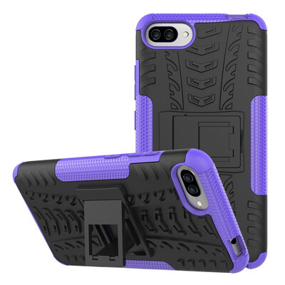 

Fivice ASUS ZenFone Max Pro M1 ZB601602KL Case TPU anti-fall tire pattern back clip bracket phone case