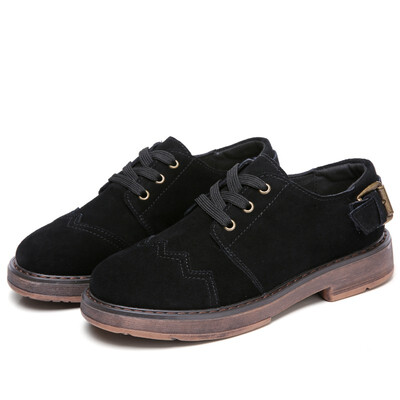 

Leisure leather shoes womens low-end bullock shoes girls fashionable retro little British style shoes