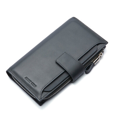 

Haotton (HAUT TON) пару кошелек длинный кошелек бизнес случайные мужские руки Baotou слой кожаный многокарточный пакет QB102 темно-серый